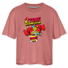 Load image into Gallery viewer, 2 Tone Bing Bang Boom Women's Boxy Tee - mauve