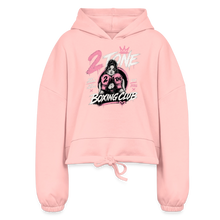 Load image into Gallery viewer, Cropped Retro Hoodie - light pink