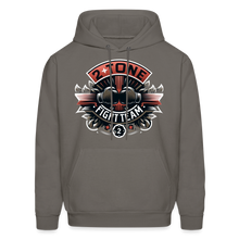 Load image into Gallery viewer, 2 Tone Fight Team Men's Hoodie - asphalt gray