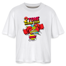 Load image into Gallery viewer, 2 Tone Bing Bang Boom Women's Boxy Tee - white