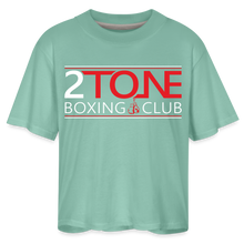 Load image into Gallery viewer, 2 Tone Logo Women's Boxy Tee - saltwater