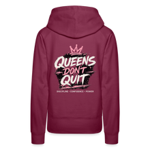 Load image into Gallery viewer, Women’s Premium Retro Hoodie + back - burgundy