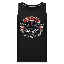 Load image into Gallery viewer, 2 Tone Fight Team Men’s Premium Tank - black