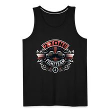 Load image into Gallery viewer, 2 Tone Fight Team Men’s Premium Tank - black