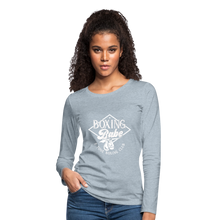 Load image into Gallery viewer, Boxing Babe Long Sleeve - heather ice blue