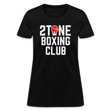 Load image into Gallery viewer, Women's 2 Tone Boxing Club T-Shirt - black