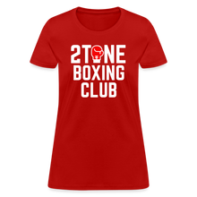 Load image into Gallery viewer, Women's 2 Tone Boxing Club T-Shirt - red