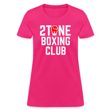 Load image into Gallery viewer, Women's 2 Tone Boxing Club T-Shirt - fuchsia