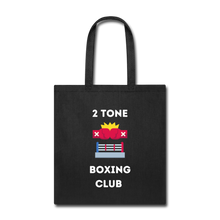 Load image into Gallery viewer, 2 Tone Tote Bag - black