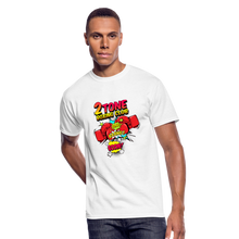 Load image into Gallery viewer, 2 Tone Boxing Bing Bang Boom Men’s 50/50 T-Shirt - white