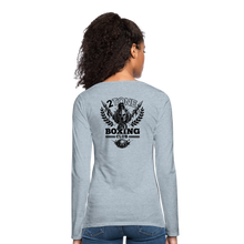 Load image into Gallery viewer, Boxing Babe Long Sleeve - heather ice blue
