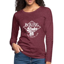 Load image into Gallery viewer, Boxing Babe Long Sleeve - heather burgundy
