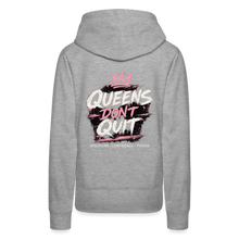 Load image into Gallery viewer, Women’s Premium Retro Hoodie + back - heather grey
