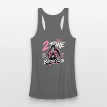 Load image into Gallery viewer, Racerback Retro Womans Tank - charcoal
