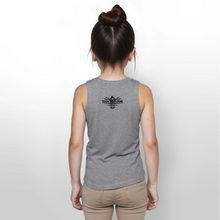 Load image into Gallery viewer, Youth Spartan Race Day Tank + Back - granite heather 
