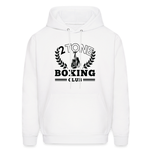 2 Tone Boxing Club Laurel Men's Hoodie - white