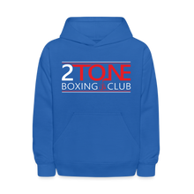 Load image into Gallery viewer, 2 Tone Boxing Logo Kids&#39; Hoodie - royal blue
