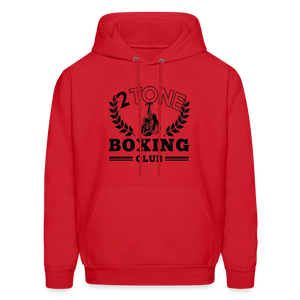 2 Tone Boxing Club Laurel Men's Hoodie - red