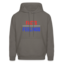 Load image into Gallery viewer, Facts Over Feelings Men&#39;s Hoodie - asphalt gray
