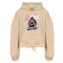 Load image into Gallery viewer, Cropped Retro Hoodie - nude

