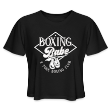 Load image into Gallery viewer, Boxing Babe Crop - black
