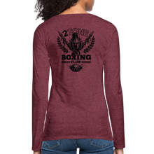 Load image into Gallery viewer, Boxing Babe Long Sleeve - heather burgundy
