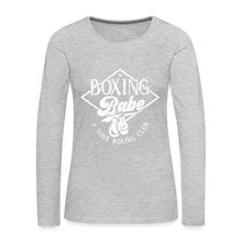 Load image into Gallery viewer, Boxing Babe Long Sleeve - heather gray
