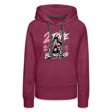 Load image into Gallery viewer, Women’s Premium Retro Hoodie + back - burgundy
