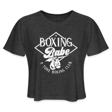 Load image into Gallery viewer, Boxing Babe Crop - deep heather
