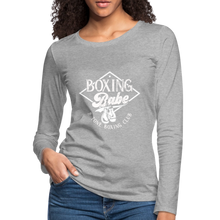 Load image into Gallery viewer, Boxing Babe Long Sleeve - heather gray
