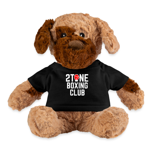 2 Tone Boxing Club Plush Dog - black