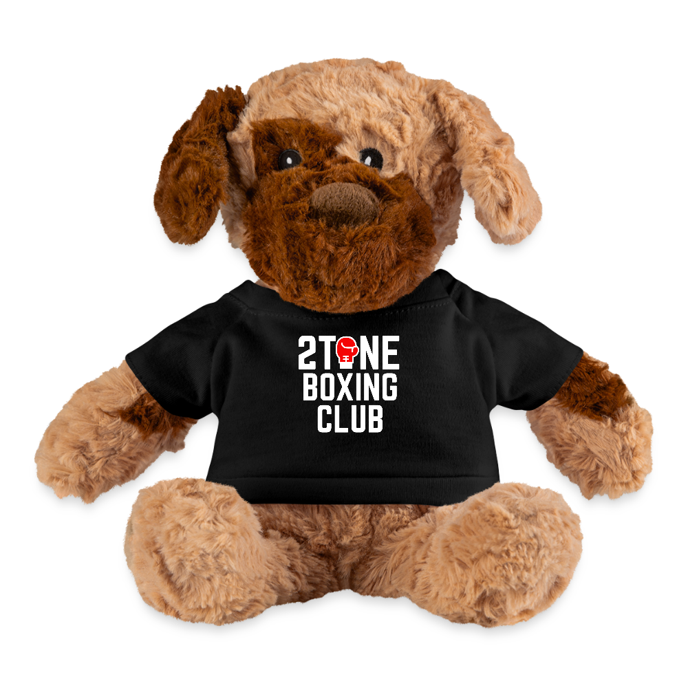 2 Tone Boxing Club Plush Dog - black