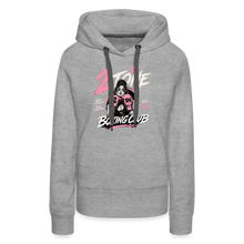 Load image into Gallery viewer, Women’s Premium Retro Hoodie + back - heather grey
