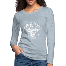 Load image into Gallery viewer, Boxing Babe Long Sleeve - heather ice blue
