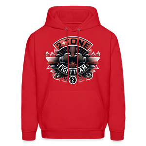 2 Tone Fight Team Men's Hoodie - red