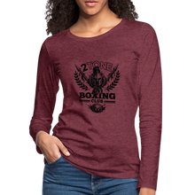 Load image into Gallery viewer, Spartan Logo Long Sleeve - heather burgundy
