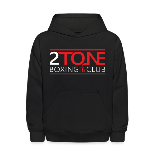 2 Tone Boxing Logo Kids' Hoodie - black