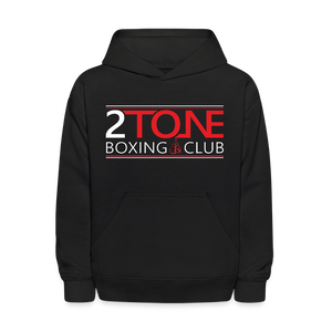 2 Tone Boxing Logo Kids' Hoodie - black