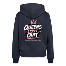 Load image into Gallery viewer, Women’s Premium Retro Hoodie + back - navy
