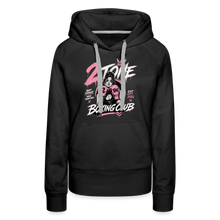 Load image into Gallery viewer, Women’s Premium Retro Hoodie + back - black
