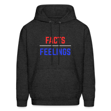 Load image into Gallery viewer, Facts Over Feelings Men&#39;s Hoodie - charcoal grey
