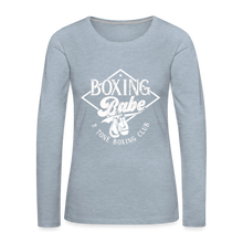 Load image into Gallery viewer, Boxing Babe Long Sleeve - heather ice blue
