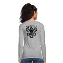 Load image into Gallery viewer, Boxing Babe Long Sleeve - heather gray
