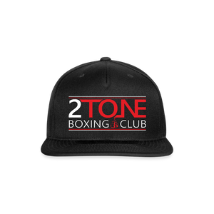 2 Tone Boxing Club Snapback Baseball Cap - black
