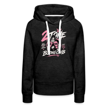Load image into Gallery viewer, Women’s Premium Retro Hoodie + back - charcoal grey
