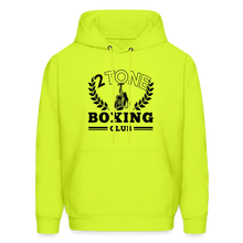 Load image into Gallery viewer, 2 Tone Boxing Club Laurel Men&#39;s Hoodie - safety green

