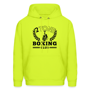 2 Tone Boxing Club Laurel Men's Hoodie - safety green