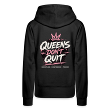 Load image into Gallery viewer, Women’s Premium Retro Hoodie + back - black
