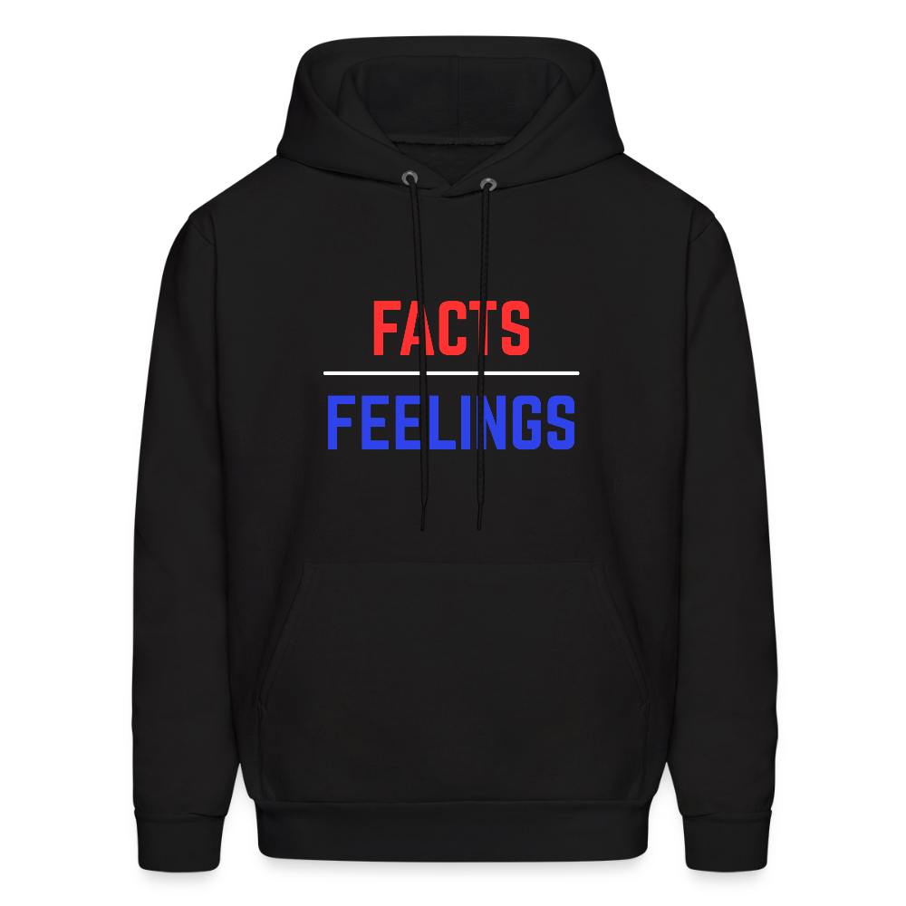 Facts Over Feelings Men's Hoodie - black
