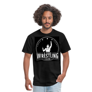 Adult 2 Tone Wrestling Club Unisex Classic T-Shirt - black